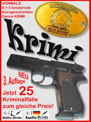 cover image of 6+3 knisternde Kurzgeschichten--Genre Krimi--3 Krimis als Zugabe